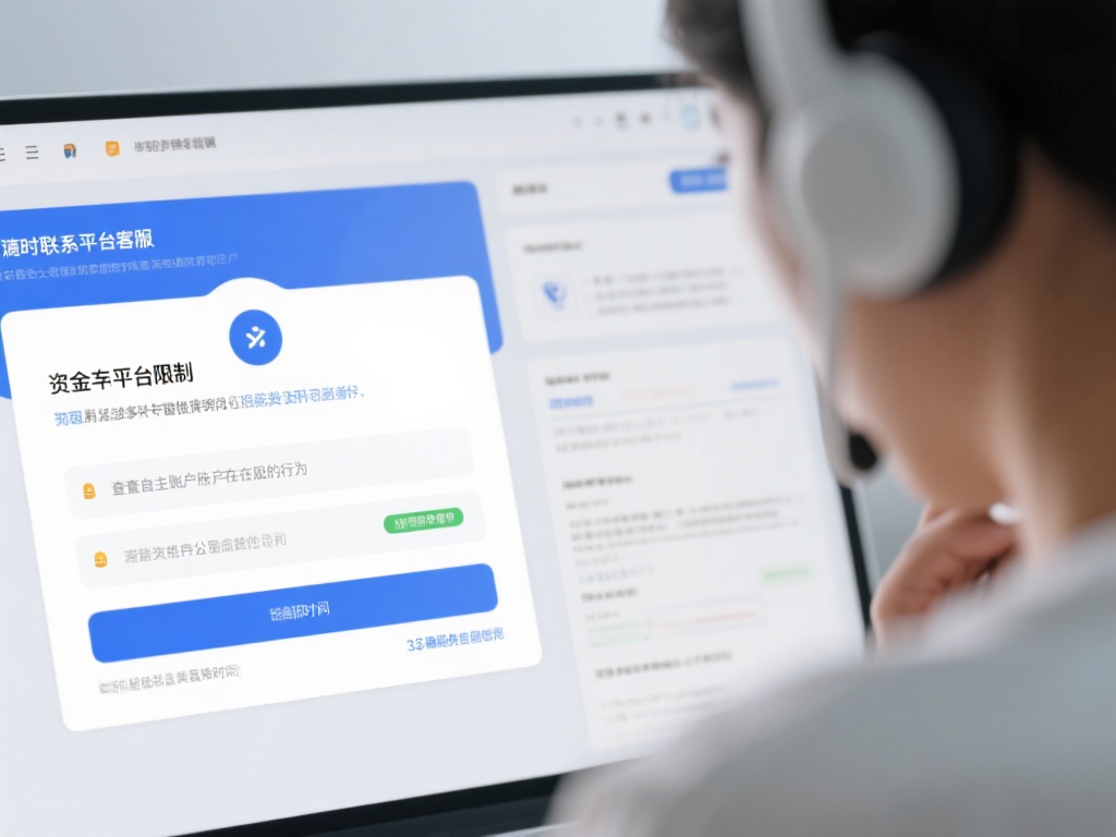 面对资金被限制的情况，用户首先应保持冷静，并按照以